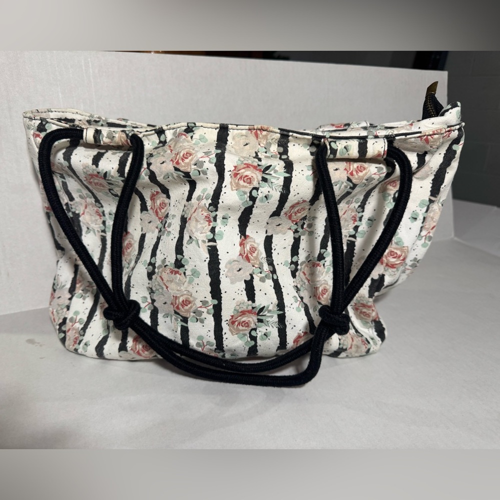Farmhouse is my Style Spring Summer Multi-color Flower Canvas Tote Bag